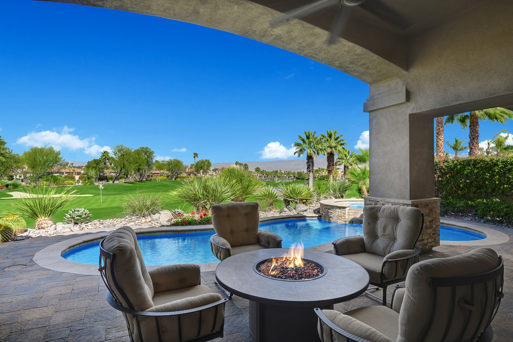 FIRE PIT TO POOL AND VIEW MLS